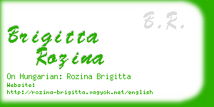 brigitta rozina business card